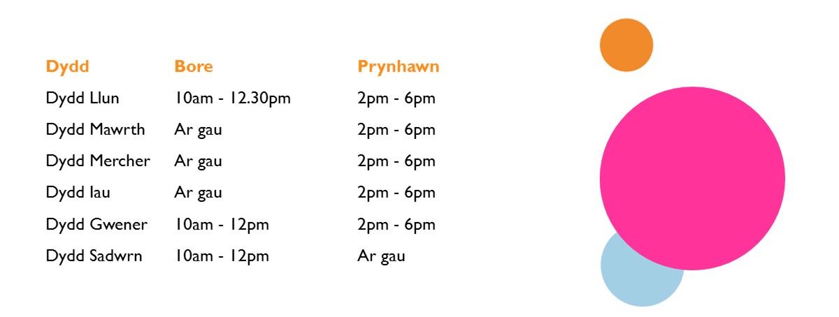 Townhill Opening Times Welsh